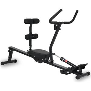 BAKAJI Vogatore Pieghevole Salvaspazio per Casa, Attrezzatura Fitness con Display LCD a 12 Livelli di Resistenza, Ideale per Cardio, Palestra, Controllo Tempo, Calorie, Distanza