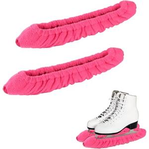 lasuroa Coprilama Pattini da Ghiaczcio, Protezioni per Pattini da Ghiaccio Copri Lama Pattini da Ghiaccio per Pattini da Hockey Pattini da Figura Pattini da Ghiaccio(Rosa Scuro, Piccolo)