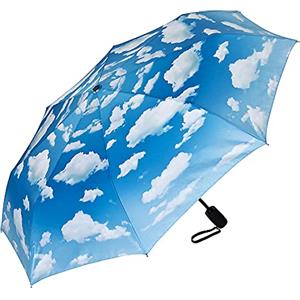 VON LILIENFELD® Ombrello Pieghevole Tascabile Automatico Portatile Leggero Stabile Colorato Cielo bavarese