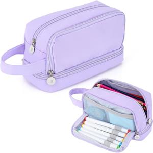 Alyvisun Astuccio Scuola, Astuccio di Grande Capacità con 3 Scomparti