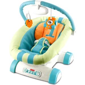 Fisher-Price Fisher Price W2044 - Sdraietta della Macchinina con Vibrazioni Calmanti