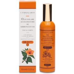 L'Erbolario Olio Solare Acceleratore di Abbronzatura Viso & Corpo SPF 15 - 100 ml