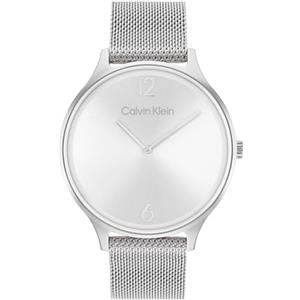 Calvin Klein Orologio Analogico al Quarzo da donna con cinturino in maglia metallica in acciaio inossidabile argentato - 25200001