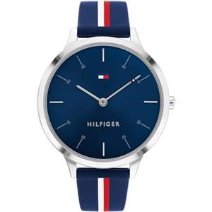 Tommy Hilfiger Orologio Analogico al Quarzo da donna con cinturino in silicone Rosso - 1782499