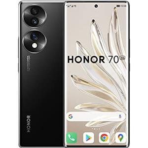 HONOR 70 Smartphone 5G, 8+128 GB, Display Curvo OLED da 6,67 Pollici 120 Hz, Tripla Fotocamera Posteriore da 54 MP con Android 12, Batteria da 4800 mAh + Ricarica Rapida da 66W, Midnight Black
