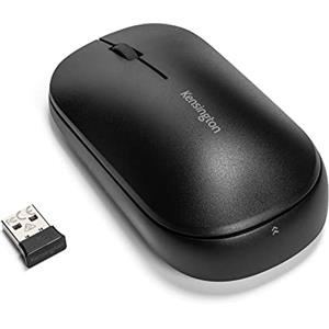 Kensington Mouse wireless doppio SureTrack, Design ambidestro e sottile, Compatibile con Chrome, Mac, Windows & Android, Nero, K75298WW