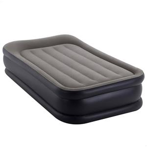 Intex 64132ND - Materasso Dura-Beam Pillow Rest Deluxe Singolo, Bicolore, con Pompa Elettrica Incorporata, 99x191x42 cm