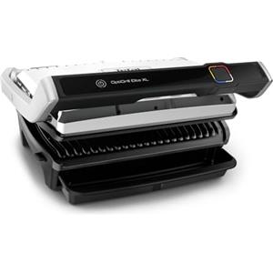 Tefal OptiGrill Elite XL, griglia elettrica, Auto, Guida di Cottura intuitiva, 16 programmi, Alimenti congelati, Carne marcata, modalità Manuale, Lavabile in lavastoviglie, ricettario GC760D12, Inox