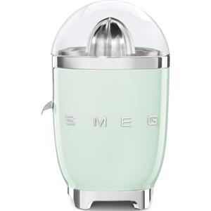 Smeg, Spremiagrumi Elettrico CJF11PGEU, Spremitura a Pressione Manuale, Beccuccio Antigoccia e Cono Universale, Base Antiscivolo, Avvolgicavo Integrato, 70W, Verde Pastello