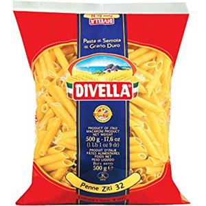 Generico Pastificio Divella Pasta Penne Ziti Lisce 500gr