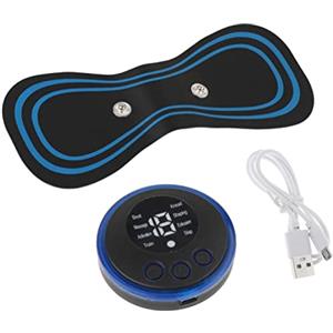 Ｚｉａｌｏｆｉ Cerotto per Massaggio Elettrico Wireless, 8 Modalità 19 Livelli, Portatile Ricaricabile Massaggiatore Cervicale, Massaggio per Alleviare il Dolore Muscolare, Collo, Schiena, Gambe, Spalle, USB