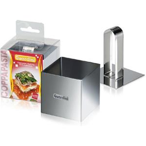 Guardini, Coppapasta quadrato con stantuffo 6x6 cm, Acciaio inox, Argento