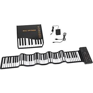 McGrey RA-88 Pianoforte Arrotolabile con Batteria - 88 Tastiera Elettronica Pieghevole con MIDI-USB - Keyboard Portatile Flessible con 128 Toni e Ritmi - Pedale Sustain in Dotazione