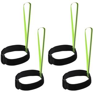 BOXOB 4pz Guinzaglio per Guanti Sci, 31,3x25,3cm Cinghie Guanti Cinturino Guanti Riflettente Cinghie Polso Guinzagli per Snowboard Sport all'Aria Aperta Guanti Appesi Accessori (Verde)