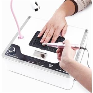 Generic Kit 4 in 1 Aspiratore per Unghie con Fresa 30000 giri al minuto Lampada LED luce manicure pedicure Nail Art Unghie Estetista Poggia Mano