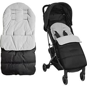Gobesty Coprigambe Passeggino Universale, sacco universale per passeggino, sacco invernale per passeggino, impermeabile e antivento per seggiolini auto, passeggini, passeggini, adatto per bambini 0-24