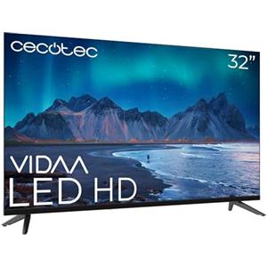 Cecotec Smart TV - Televisore LED da 32 Pollici Risoluzione HD - A5 Series ALH50032. Smart TV VIDAA, Sistema Dolby Audio, WiFi Integrato, Uscita per Cuffie, Chromecast, 3 HDMI e 2 USB