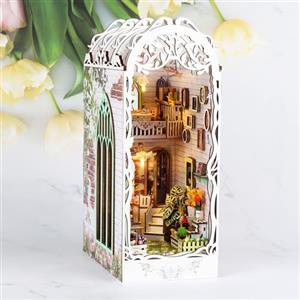 Cuteefun DIY Book Nook Kit, Fai da Te Casa delle Bambole, Modello Costruisci Casa con Decorazioni Decorazione per La Casa, Regalo di Compleanno Natale(Fiorista Quattro Stagioni)