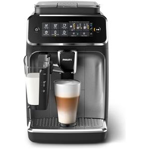 Philips Domestic Appliances Philips 3200 Series Macchina da Caffè Automatica - Wi-Fi Integrato, Montalatte LatteGo, 5 Bevande, Controllo con App, Display Touch Intuitivo, Argento (EP3546/70)