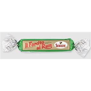 Zeus Party Torrone con farcitura ricoperto di cioccolato extra fondente IL FARCITO AL RUM 250g SEBASTE DAL 1885 - SENZA GLUTINE