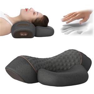 Generico Artuvate Cervicale Fisiorest, Fisiorest - Massaggiatore Cuscino 3 In 1 Per Il Collo, Fisiorest Relief Massager For Neck, For Neck Stretcher Massage Relaxe (Black)