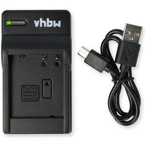 vhbw caricatore compatibile con Canon Digital Ixus 140, 160, 155, 165, 135, 150, 145, 132, 127 camera - Stazione di carica + spia di carica, 4,2 V