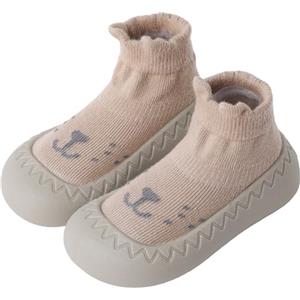 XQ&XG Calzini Scarpe Antiscivolo per Bambini, Scarpe Primi Passi Neonato, Suola Morbida Antiscivolo, Scarpe Traspiranti per Bambino Unisex Calzino Pantofole