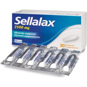 Sella - Sellalax Supposte di Glicerolo Contro la Stitichezza Confezione 30 Supposte