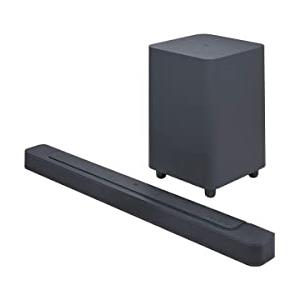 JBL Bar 500, Soundbar a 5.1 Canali per TV e Subwoofer Wireless, con Telecomando, Dolby Atmos e MultiBeam Surround Sound, PureVoice, Potenti Bassi, Connessione HDMI eARC con 4K Dolby Vision, Nero