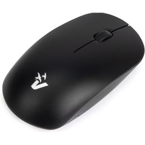 VulTech MW-08 Mouse Wireless Ottico 1600 DPI Senza Fili, 2.4GHz con batteria interna ricaricabile, click silenzioso, ambidestro, per Notebook/PC/Laptop/MacBook, Nero