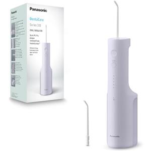 Panasonic Serie 300 Irrigatore Orale EW-DJ26-V303, Idropulsore per Denti, 200ml, IPX7, 2 Ugelli Standard, 5 Impostazioni di Pressione, Accessorio da Viaggio, Viola