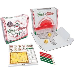 ThinkFun- Pizza Dice & Slice 76578-Gioco di strategia Roll& Write [Lingua Tedesca], 76578