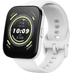 Amazfit Bip 5 Smartwatch, 46 mm, Schermo grande, chiamate Bluetooth, Alexa, GPS, durata della batteria di 10 giorni, fitness tracker con frequenza cardiaca, monitoraggio dell'ossigeno nel sangue