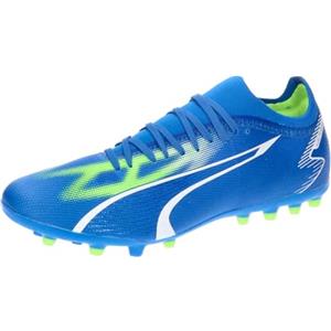 PUMA Match MG, Scarpe da Calcio Uomo, Ultra Blu Bianca PRO Verde, 43 EU