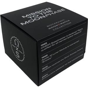 ALE E COMMERCE Orologio da Polso Moonswatch Realizzato per Omega x Swatch Mission to the Moonphase Snoopy Nero