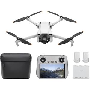 DJI Mini 3 Fly More Combo (con DJI RC) - Mini drone con fotocamera leggero e pieghevole con video in 4K HDR, autonomia di 38 minuti, Riprese verticali native e funzioni intelligenti, C0