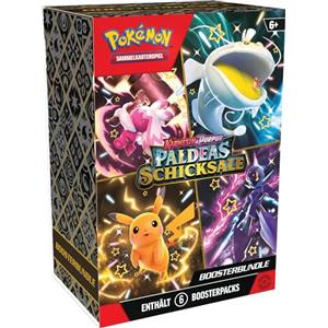 Pokémon - Gioco di carte collezionabili: Booster Karmesin & Viola - Destini di Paldea (6 boosterpack)