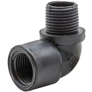 Riegolux 16753 Polipropilene Gomito 90° Filettatura Femmina - Maschio 3/4