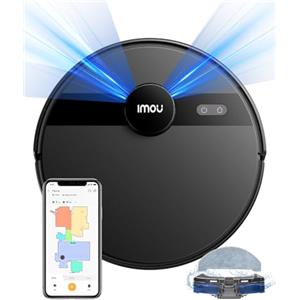 Imou Robot aspirapolvere 4500Pa RV1L aspirapolvere robot 2 in 1, ricarica automatica da 3200mAh, Navigazione LiDAR, APP