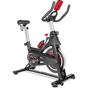 GOVITA Cyclette Professionale Allenamento Spin Bike AEROBICO Home Trainer, Bici da Fitness_Allenamento Spinning Bike Cyclette