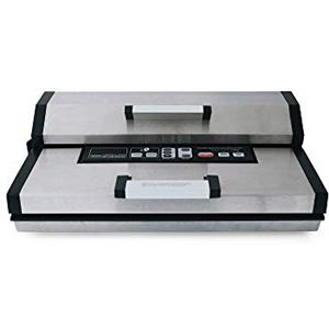 Maxxo VM Master - Macchina sottovuoto professionale, 25 l/min 350 W, automatica, per sottovuoto alimentare, doppia saldatura, in acciaio inox, larghezza del rullo fino a 40 cm