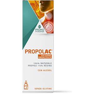 PromoPharma PropolAC Soluzione Idroalcolica - Integratore Alimentare - Propoli per la protezione delle vie aeree - 50 ml
