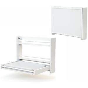 AT4 - Fasciatoio pieghevole a parete/muro CONFORT legno - Bianco - 83 x 66 x 66 cm