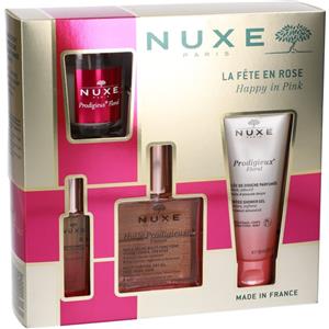 Nuxe Cofanetto Huile Prodigieuse Florale 2024 - Set Completo con Olio, Profumo, Gel Doccia e Candela