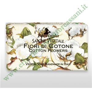 La Dispensa Sapone Vegetale Fiori di Cotone 100 g - Delicato e Profumato