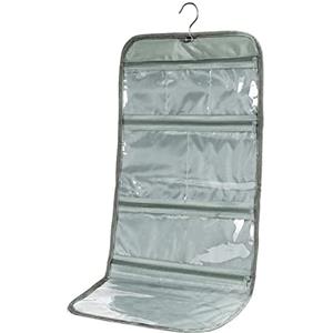 Wodison Beauty case da viaggio pieghevole, trasparente, da appendere