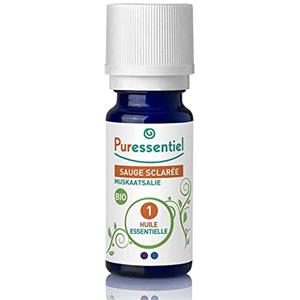 Puressentiel Olio Essenziale di Salvia Sclarea - Contribuisce al sollievo premestruale - 100% Puro - Botanicamente e Biochimicamente Definito - Agricoltura Biologica - Vegan e Cruelty Free - 5 ml