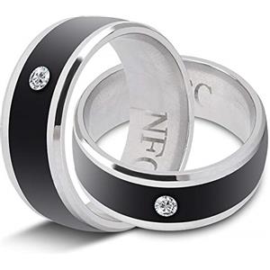 Goshyda Dispositivo Indossabile Multifunzione Smart Ring NFC Magic per Telefono, Impermeabile (taglia7)