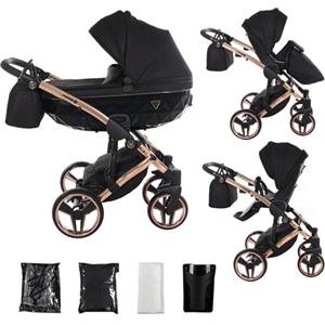 Junama Passeggino TRIO Diamond S 2in1 3in1 4in1 (03 - nero e rame, 2in1)