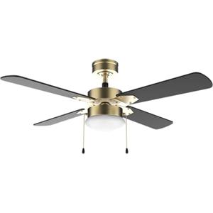 Cecotec Ventilatore a Soffitto con Luce EnergySilence Aero 450 GoldBlack. 50 W Motore in Rame, Diametro 106 cm (42